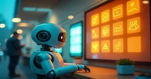 Feuille de route IA avec robot créateur de contenu et 20 prompts professionnels pour freelances et marketeurs"