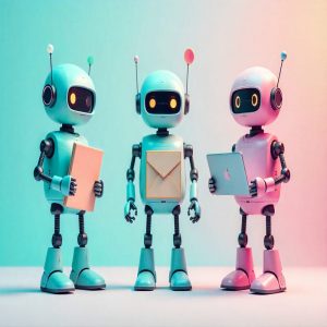 Pack Marketing GPT – robots IA pastel pour contenu, prospection et freelances