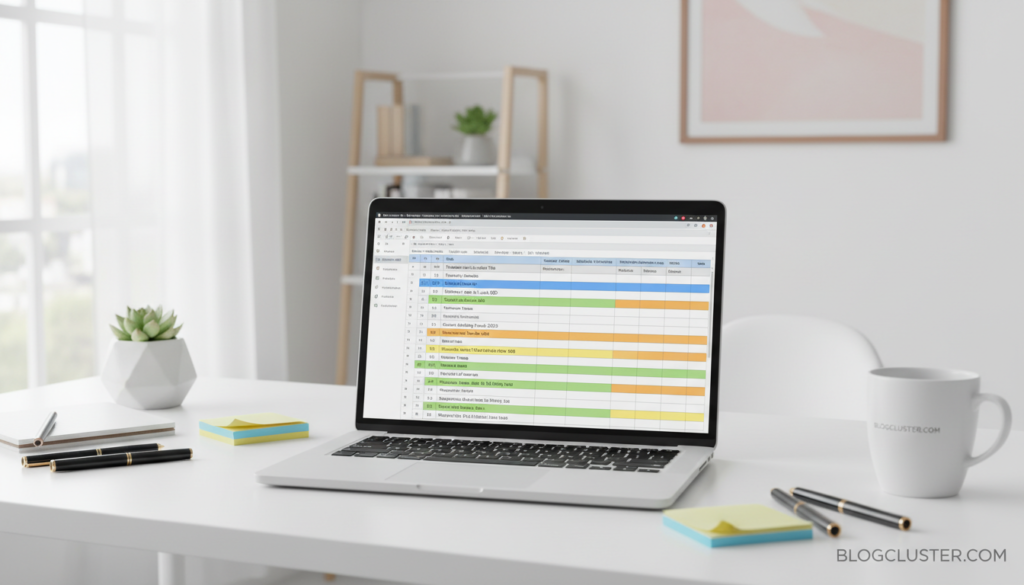 calendrier éditorial